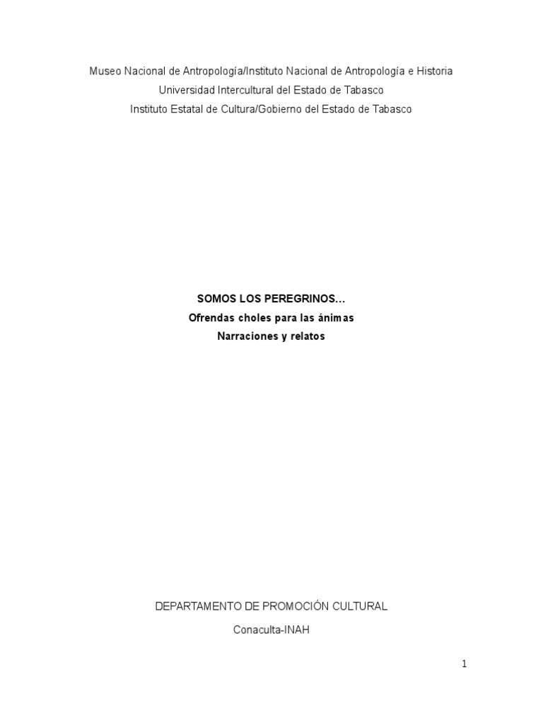 Somos Los Peregrinos Folleto 2 PDF Alma Antropología