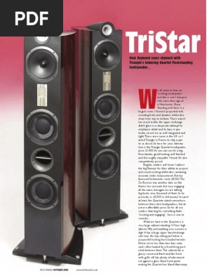 triangle quartet speakers