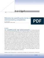 Métodos de Cuantificación de Las Cargas de Entrenamieto y Competición