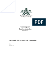 Formulacion Del Proyecto Logistico