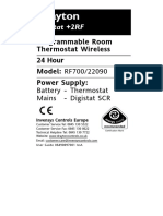 Digistat+2RF User Instructions