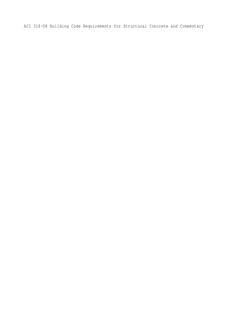 Aci 318 08 PDF