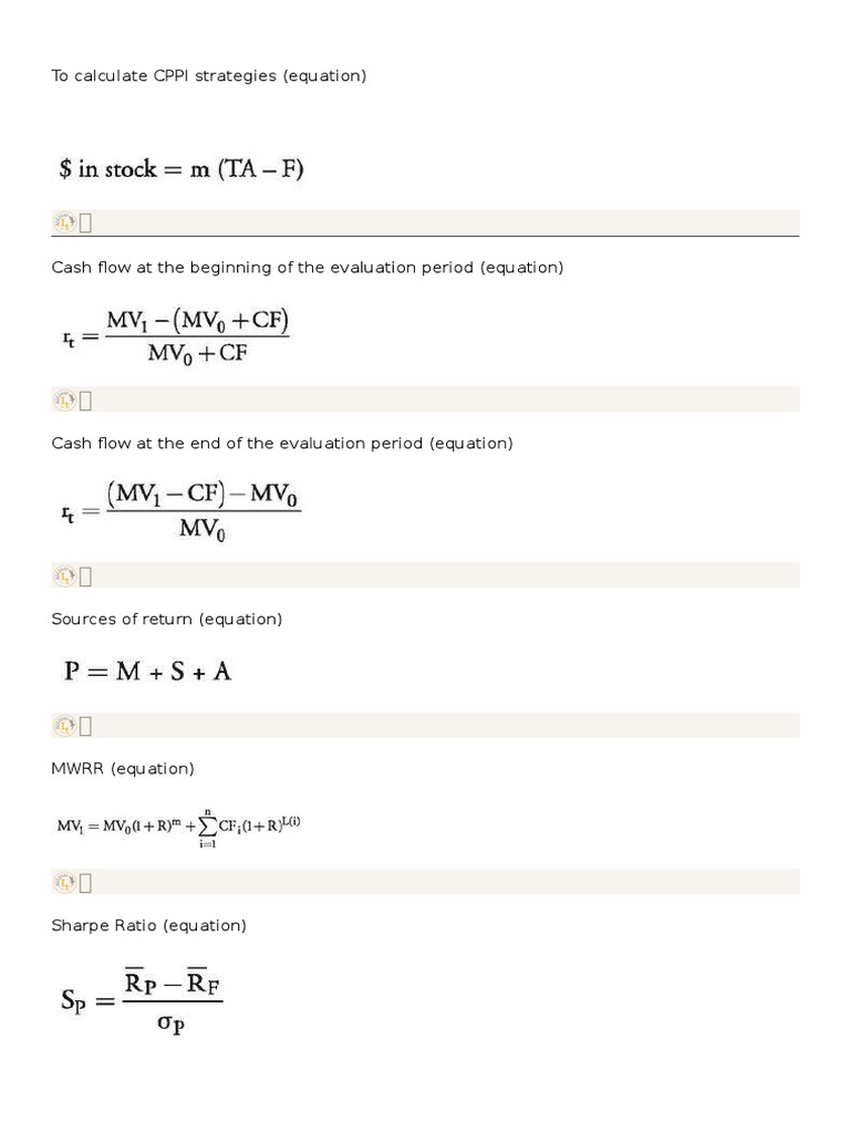 CFA L3 Formulas | PDF | Computers | Technology & Engineering
