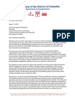 Letter to CM Mendelson Re Pedestrian and Bicycle Accommodations Construc...