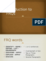introduction to frqs - day 2