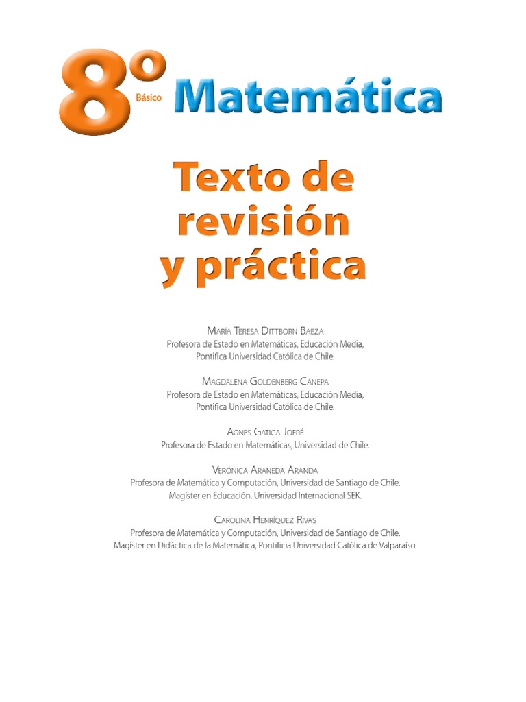 Octavo Basico Santillana Matem | PDF