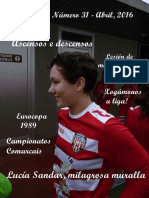 Revista de Fútbol Feminino Galego, Nº 31, Abril 2016