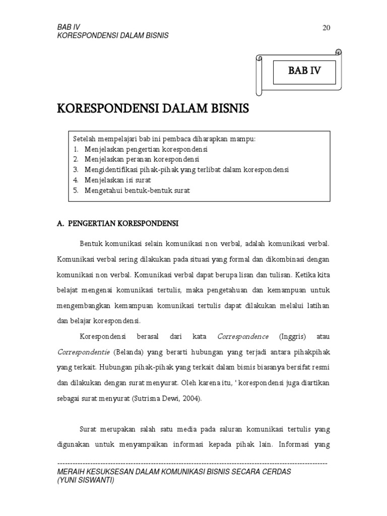 Bab 4korespondensi Dalam Bisnis 7