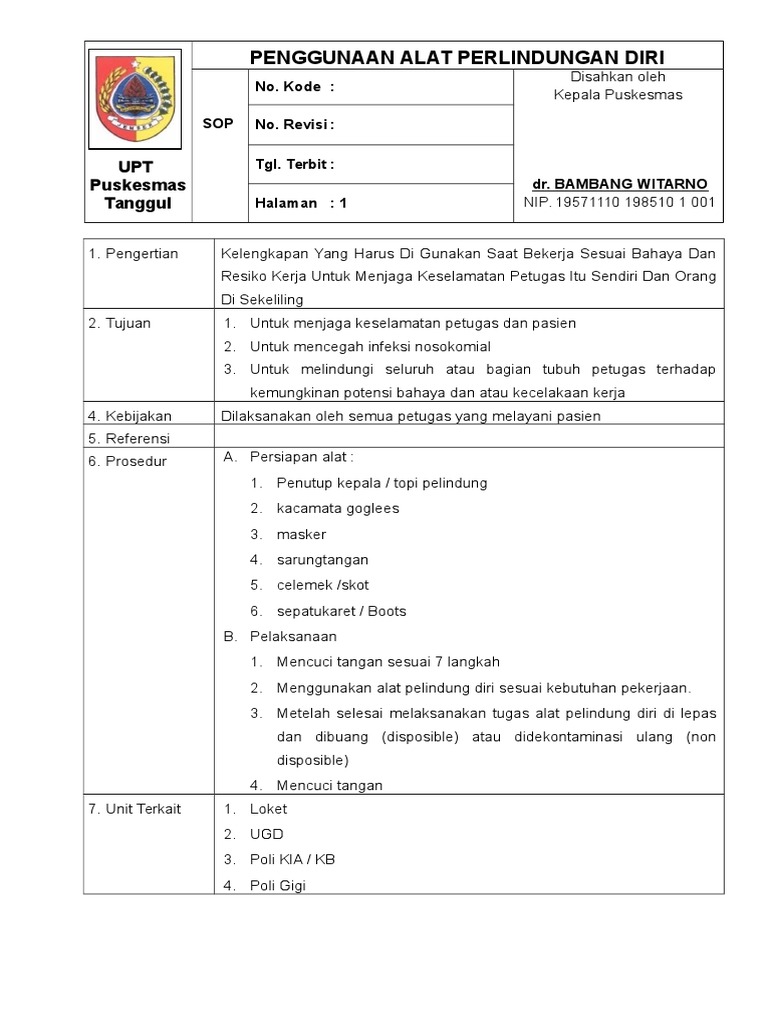 2. Sop Penggunaan Alat Pelindung Diri Copy
