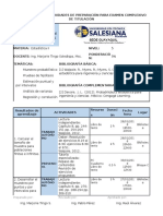 Cronograma de Actividades de Preparación para Examen Complexivo de Titulación