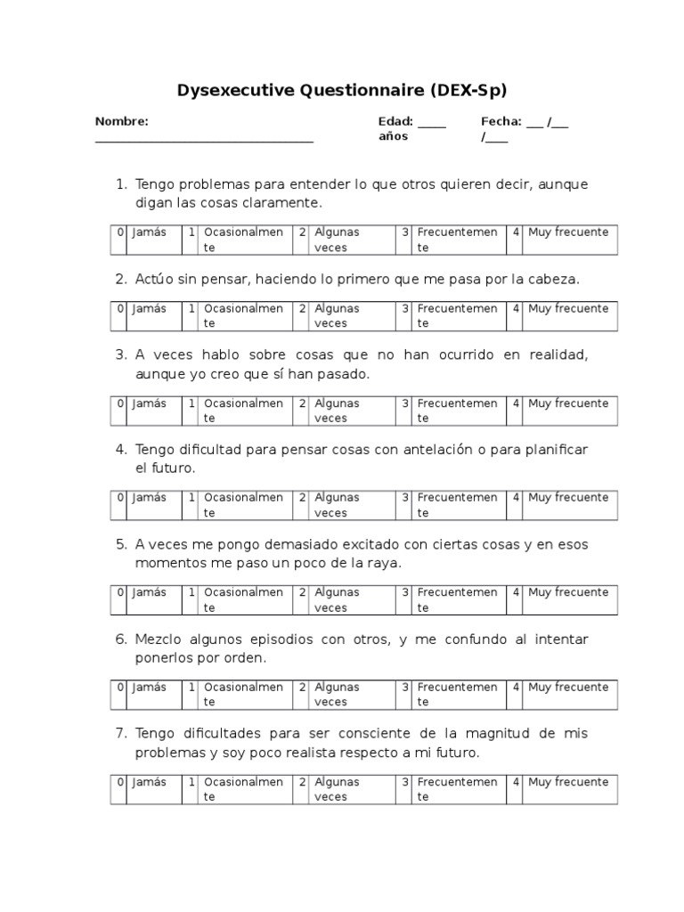 DEX Funciones Ejecutivas | PDF | Ocio | Entretenimiento (general)