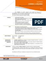 Impermeabilizante líquido CHEMA 1 para morteros y concretos