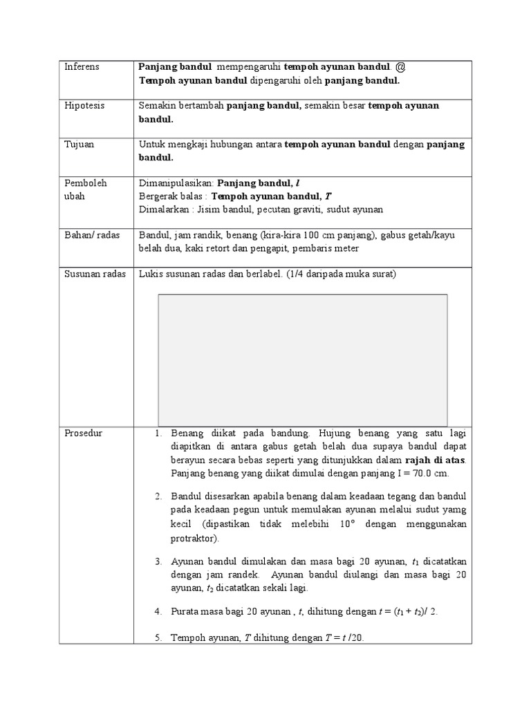 Contoh Lab Report (Fizik) PDF