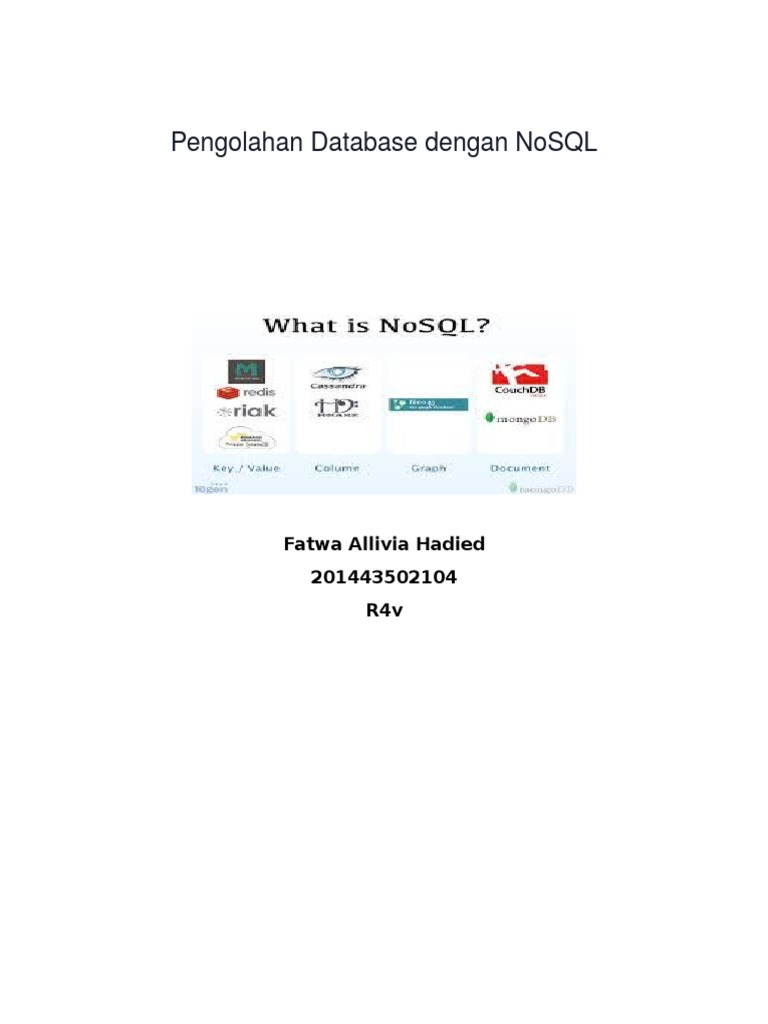 Contoh Database NoSQL dan Kelebihannya | PDF | Komputer