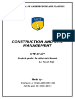 Construction and Site Management