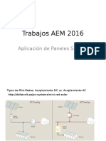 Trabajos AEM 2016: Aplicación de Paneles Solares