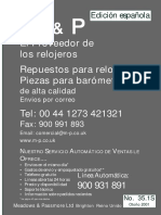 Catalogo de Partes en Relojeria