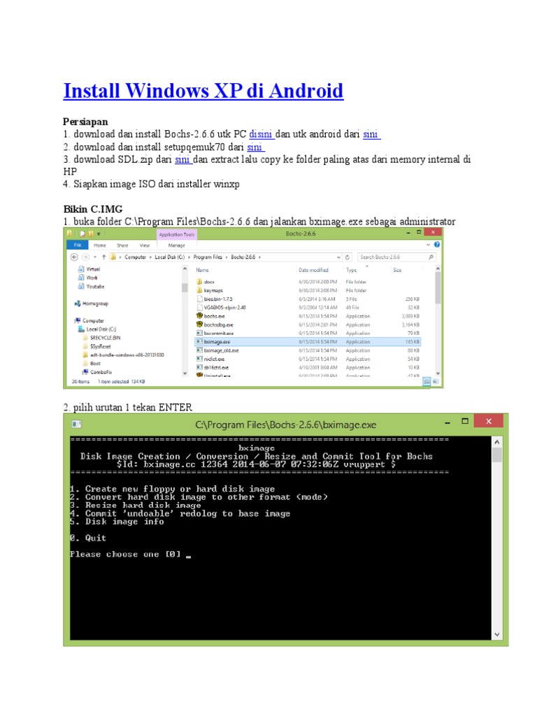 Instalasi Windows XP di Android | PDF | Komputer