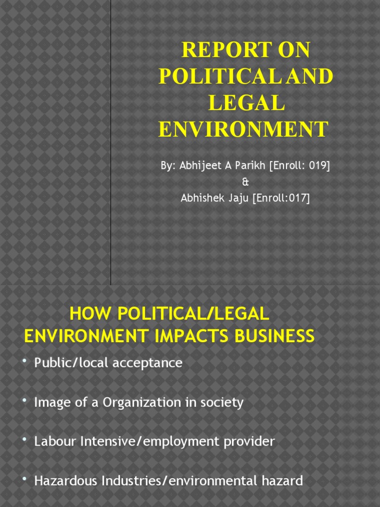 Political and Legal Environment Impact On Indian Business | PDF