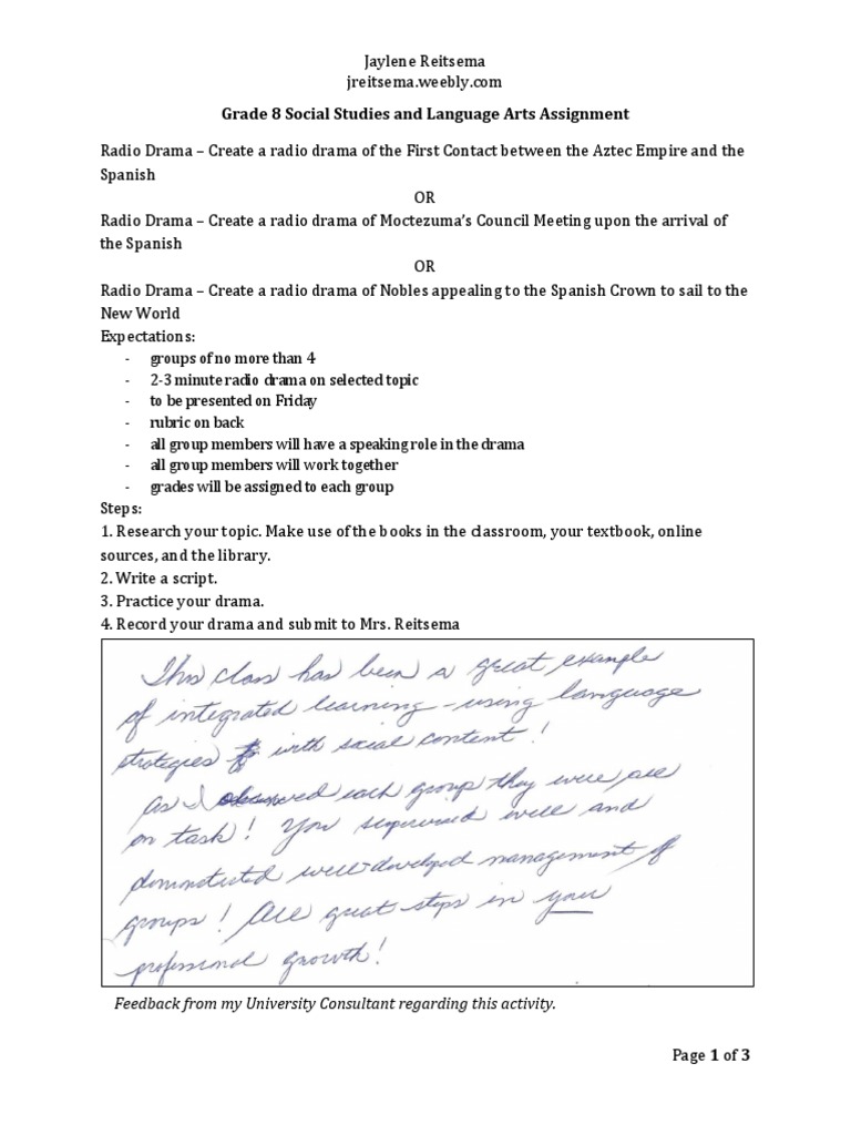 Assignment - Radio Drama | PDF | World View | Information