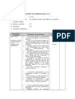 Sesión de Aprendizaje #5 de Segundo Ciencia