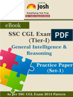 SSC CGL - General Intelligence & Reasoning (Tier-1) - Exam 2014