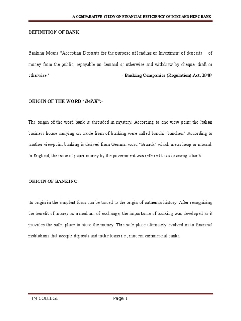 Comparision Icici Hdfc Banks Banking - 