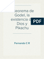 El Teorema de Godel, La Existencia de Dios y Pikachu