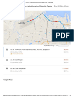 Map - Soekarno-Hatta International Airport To Ciputra Hotel