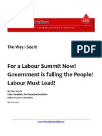 For A Labour Summit Now!