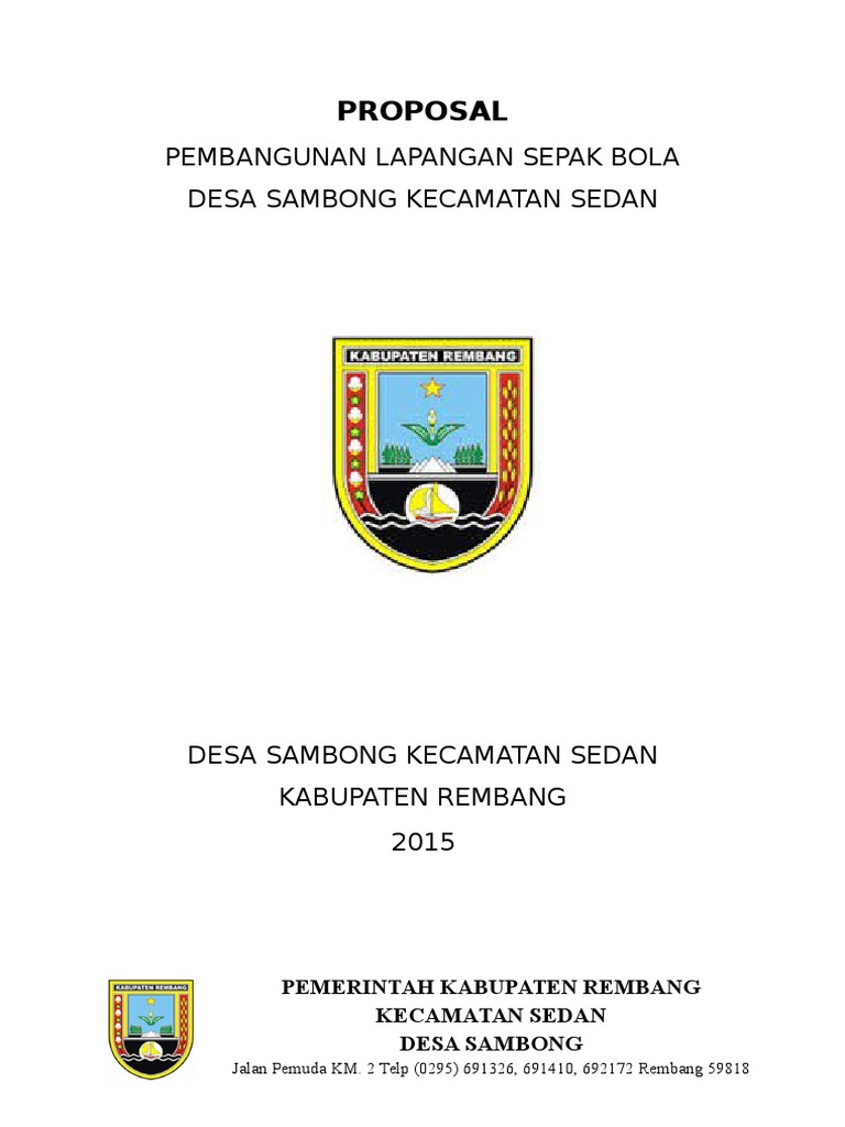 Proposal Pembangunan Lapangan Sepak Bola PDF