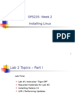 OPS235: Week 2 Installing Linux