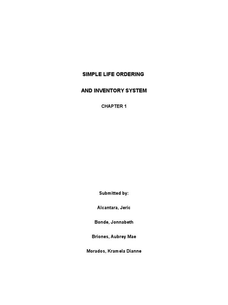 Chapter 1 Dbmspro Pdf Inventory Business Process