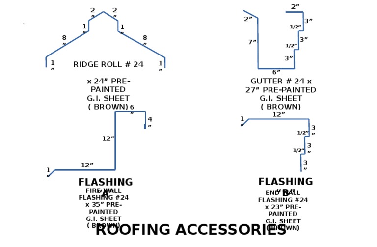 GI Flashing and Roofing Accessories Guide | PDF | Home & Garden | Art