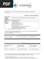 Download Best Technical Proposal for Cctv and Access Control by Glory SN307307282 doc pdf