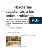 Superbacterias Resistentes A Los Antimicrobianos