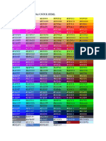 Daftar Kode Warna Untuk HTML