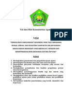 Visi Dan Misi Kementerian Agama