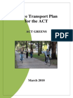 ACT Greens' Active Transport Plan