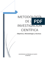 Metodología de La Investigación Científica.