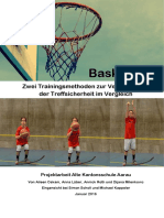 Basketball-Zwei Trainingsmethoden zur Verbesserung der Treffsicherheit im Vergleich