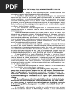 Moralidade e Etica Da e Na Administracao Publica