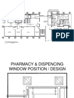 Pharmacy & Dispencing Window Position / Design: Electrical Room 3275 X 3325 Pharmacy 3100 X 2100