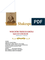 William Shakespeare - Wieczór Trzech Króli 
