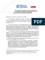 CTERA Aportes y Reflexiones Sobre Una Educación...