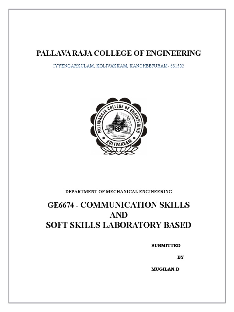 Communication Skills Lab Report | PDF
