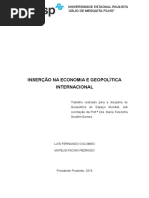 Insercao Na Economia e Geopolitica Internacional
