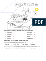 Exploring The Water Cycle Pre-Post Assessment Key