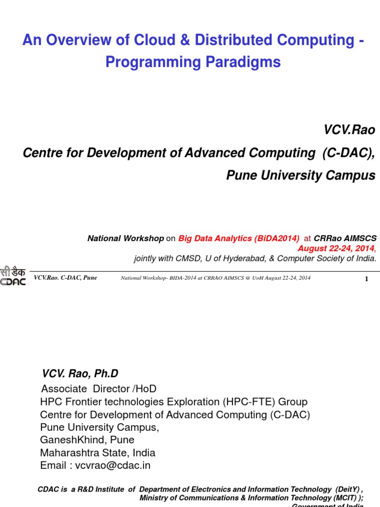 Cloud&Distributed Computing | PDF | Map Reduce | Grid Computing