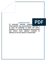 Banco Mundia, Fondo Monetario Internacional, Deuda Externa Tarea de Sociologia